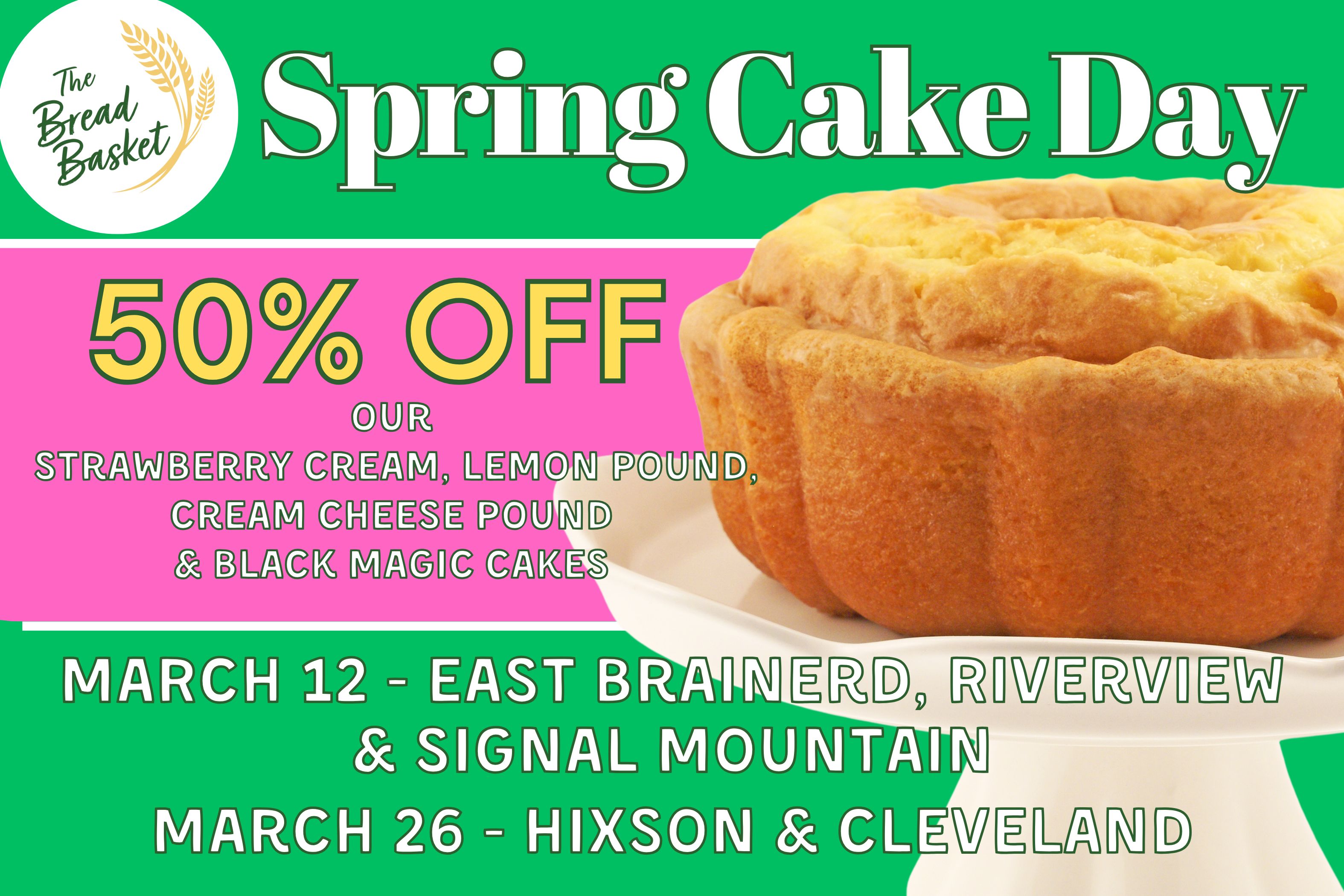 Spring Cake Sales